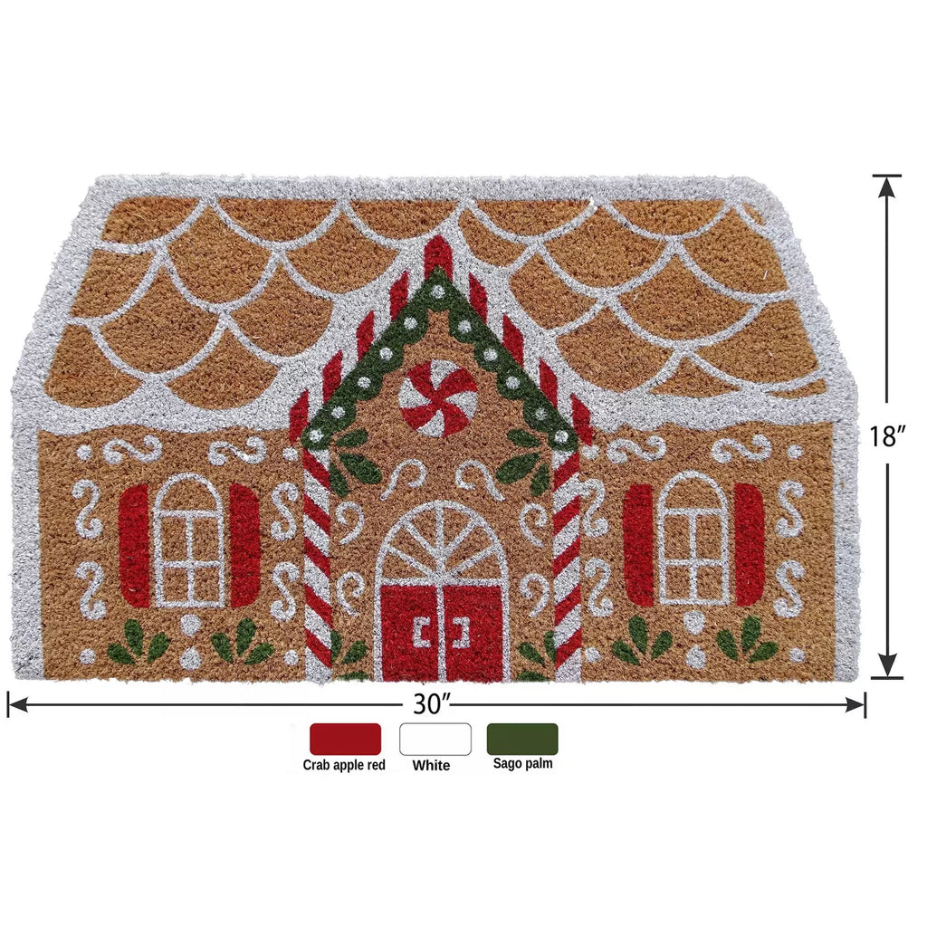 Merry Christmas Coir Door Mat 30" x 18" x 0.5"